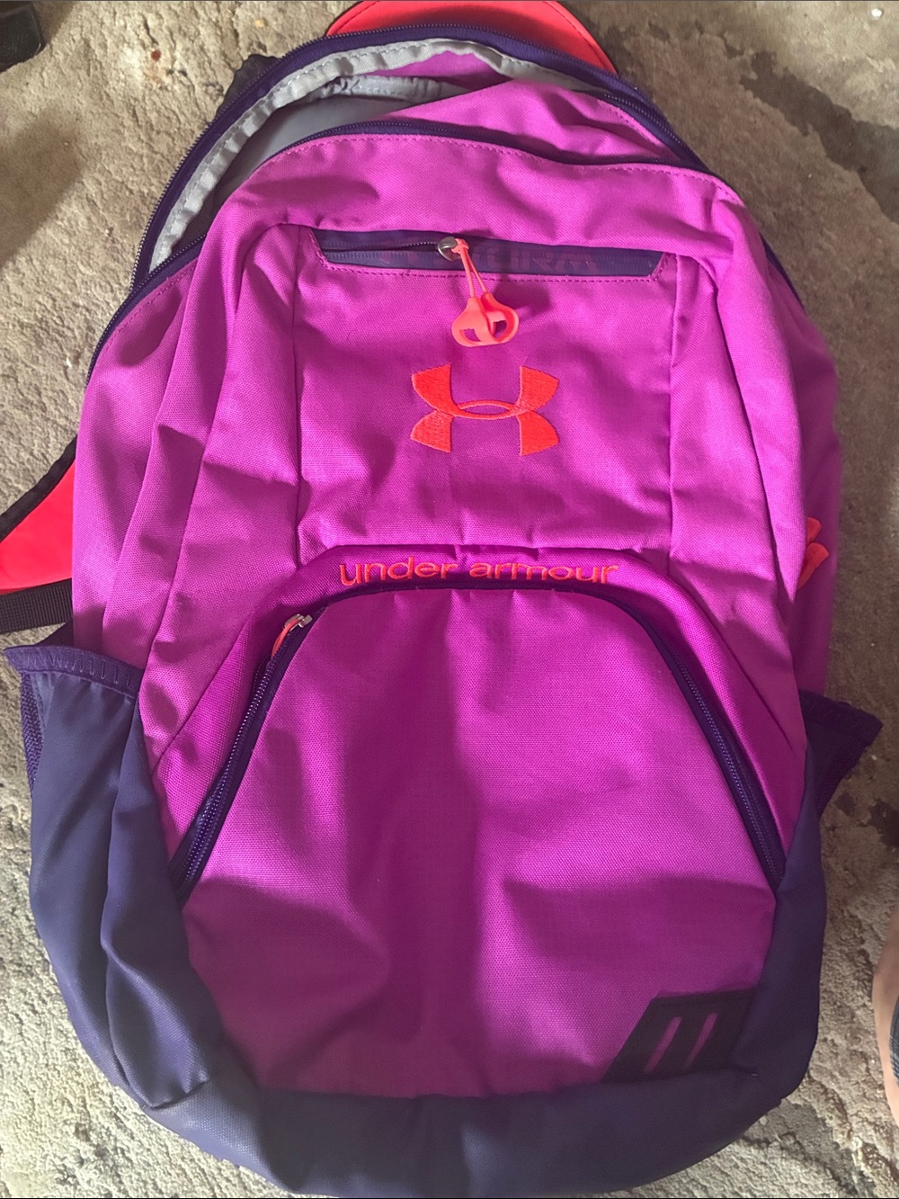 Under Armour Pink and Purple Kids Backpack